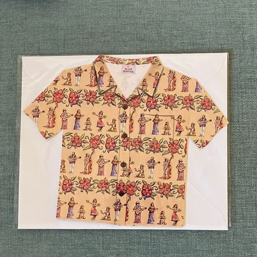 Hawaiian Shirt Stationery Card